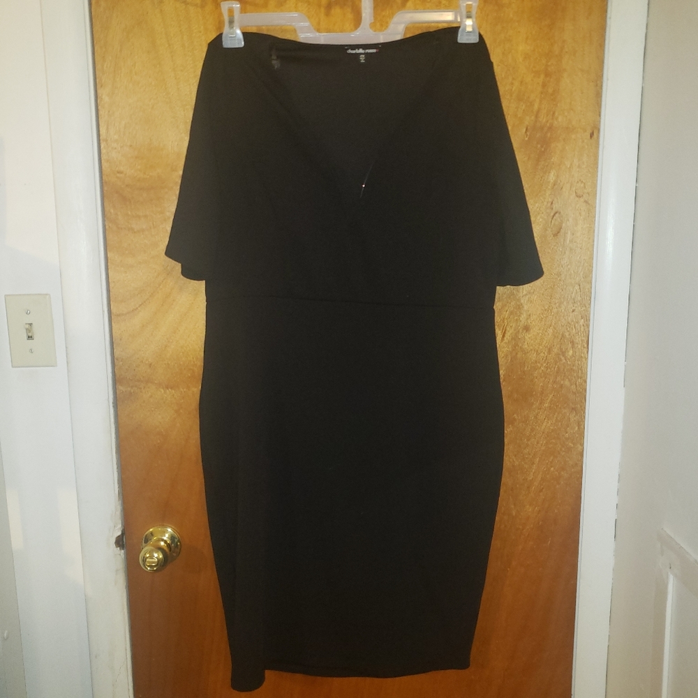 Charlotte Russe Plunge Cocktail Plus Size Dress
